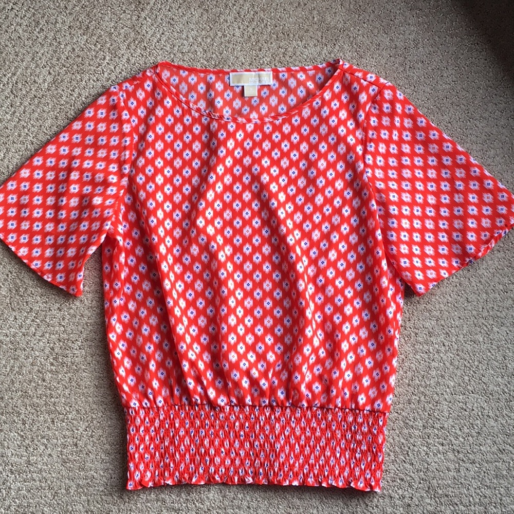 Michael Kors Bubble Hem Blouse